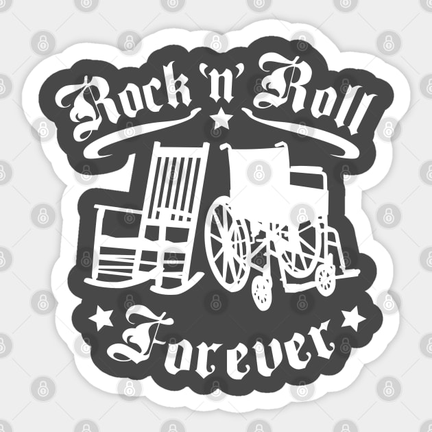 Rock n Roll Forever Sticker by DetourShirts